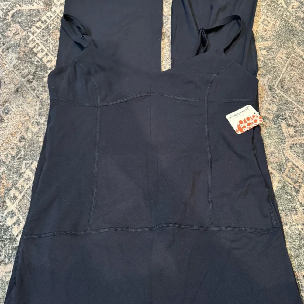 Free People Black Flare Jumpsuit